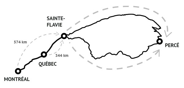Gaspésie Road Map!