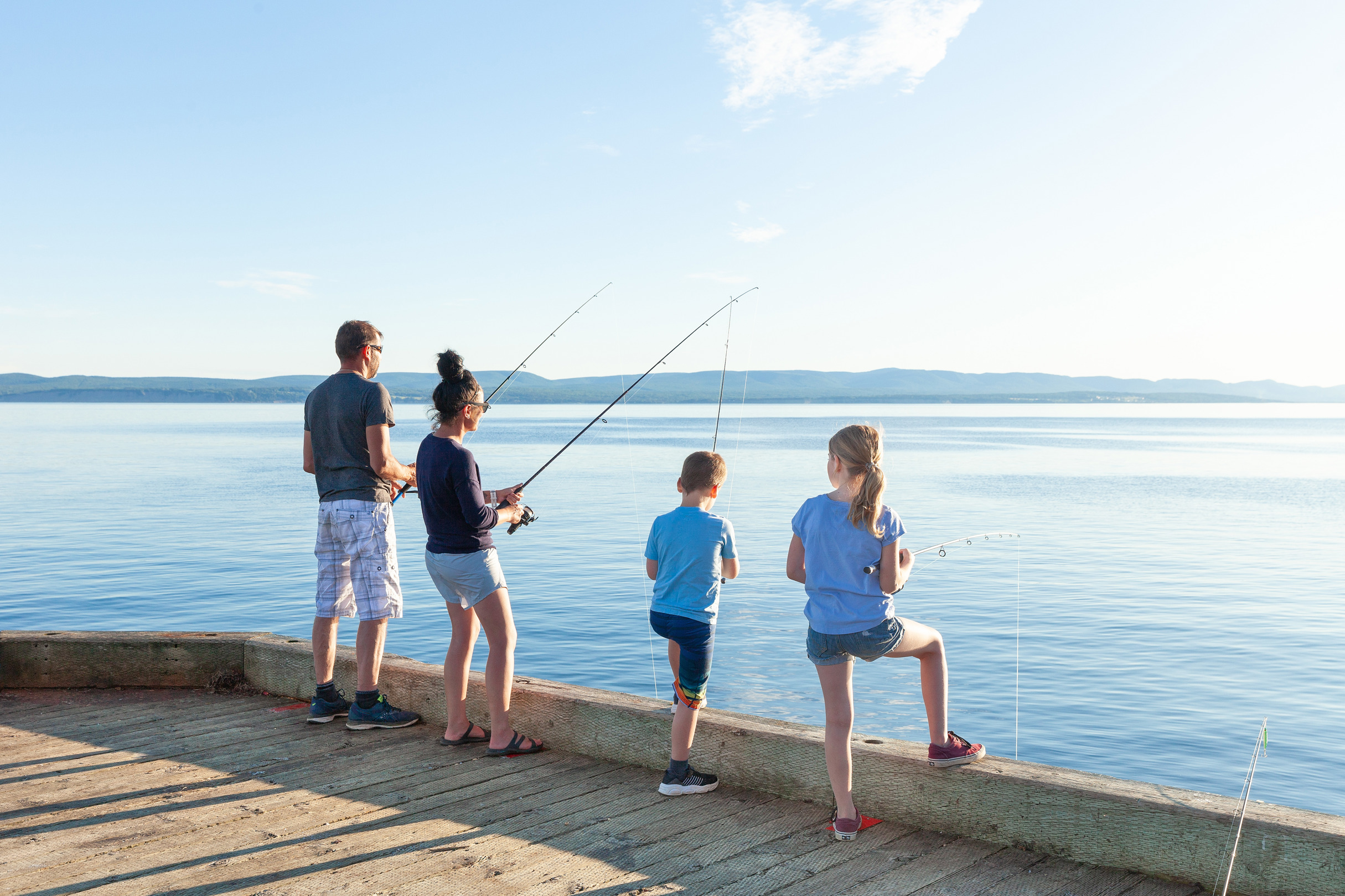 Pêche au quai de Grande-Grave, parc national Forillon