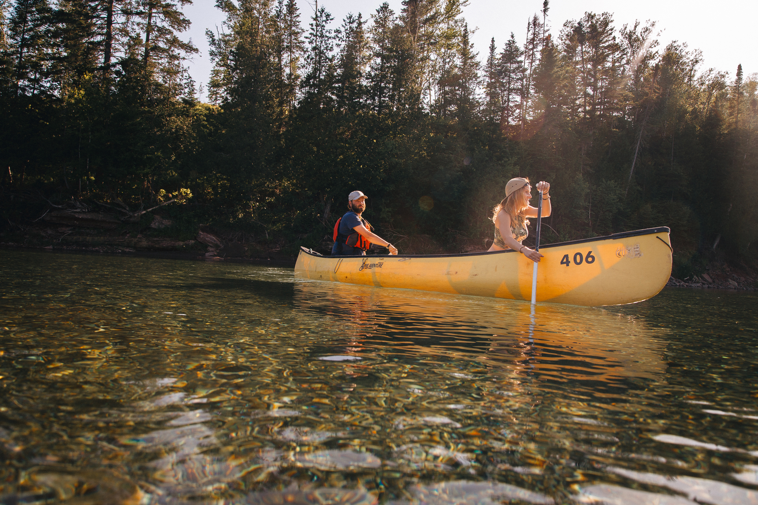 Canot sur la rivière Bonaventure