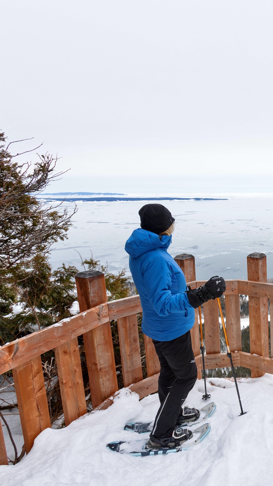 Randonnée en raquette à la crevasse
