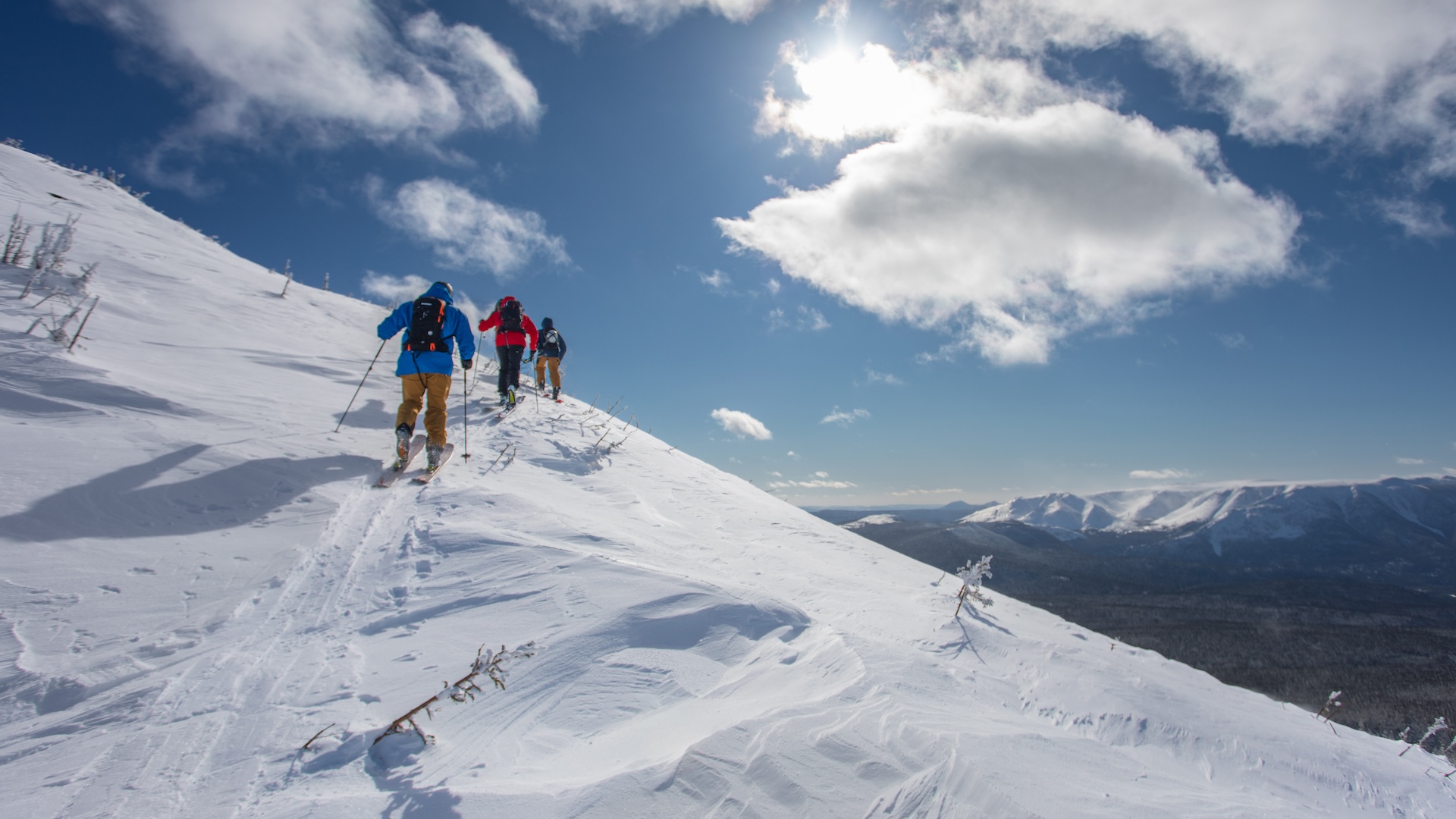 Ski hors-piste dans La Haute-Gaspésie