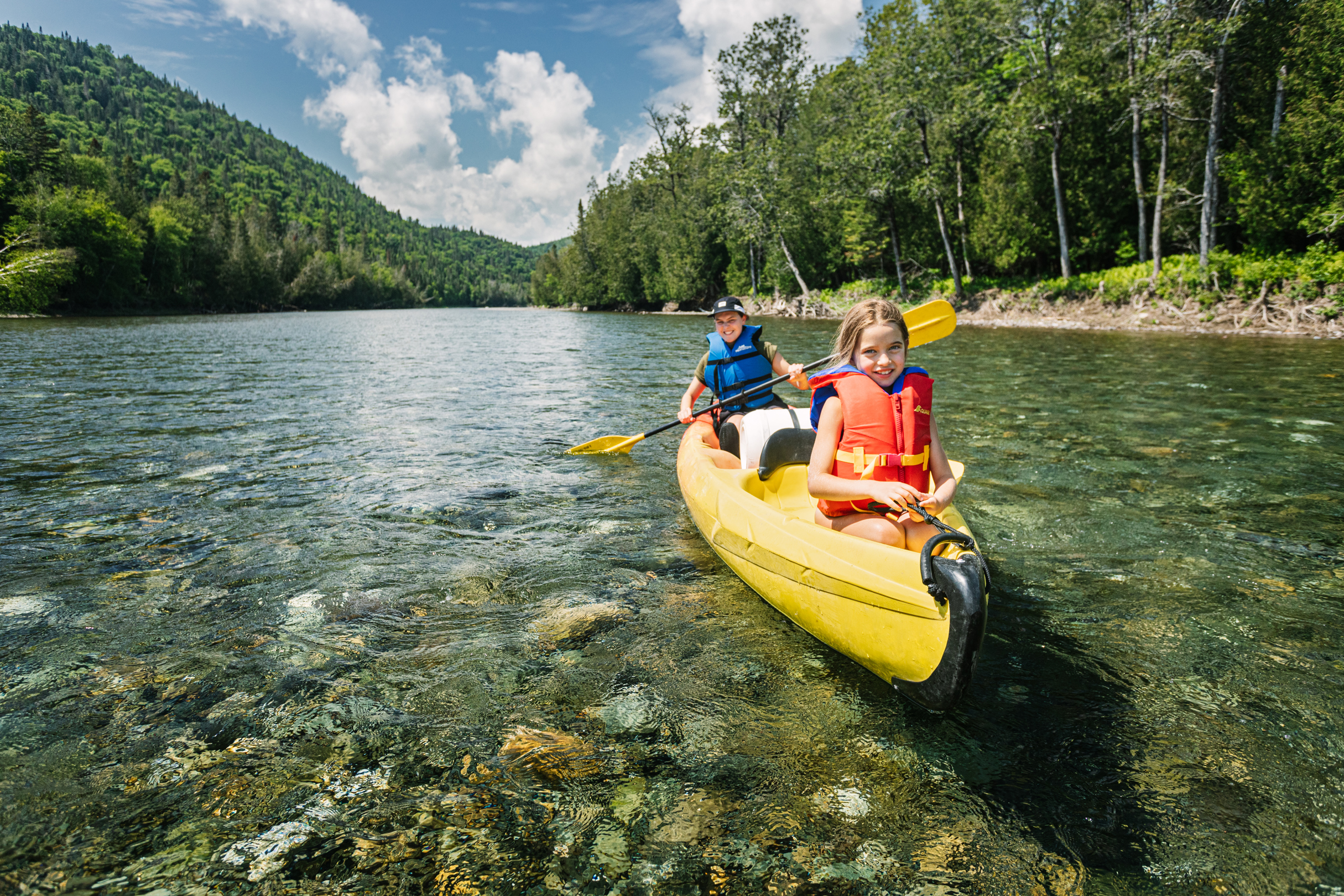 Canot sur la rivière Bonaventure