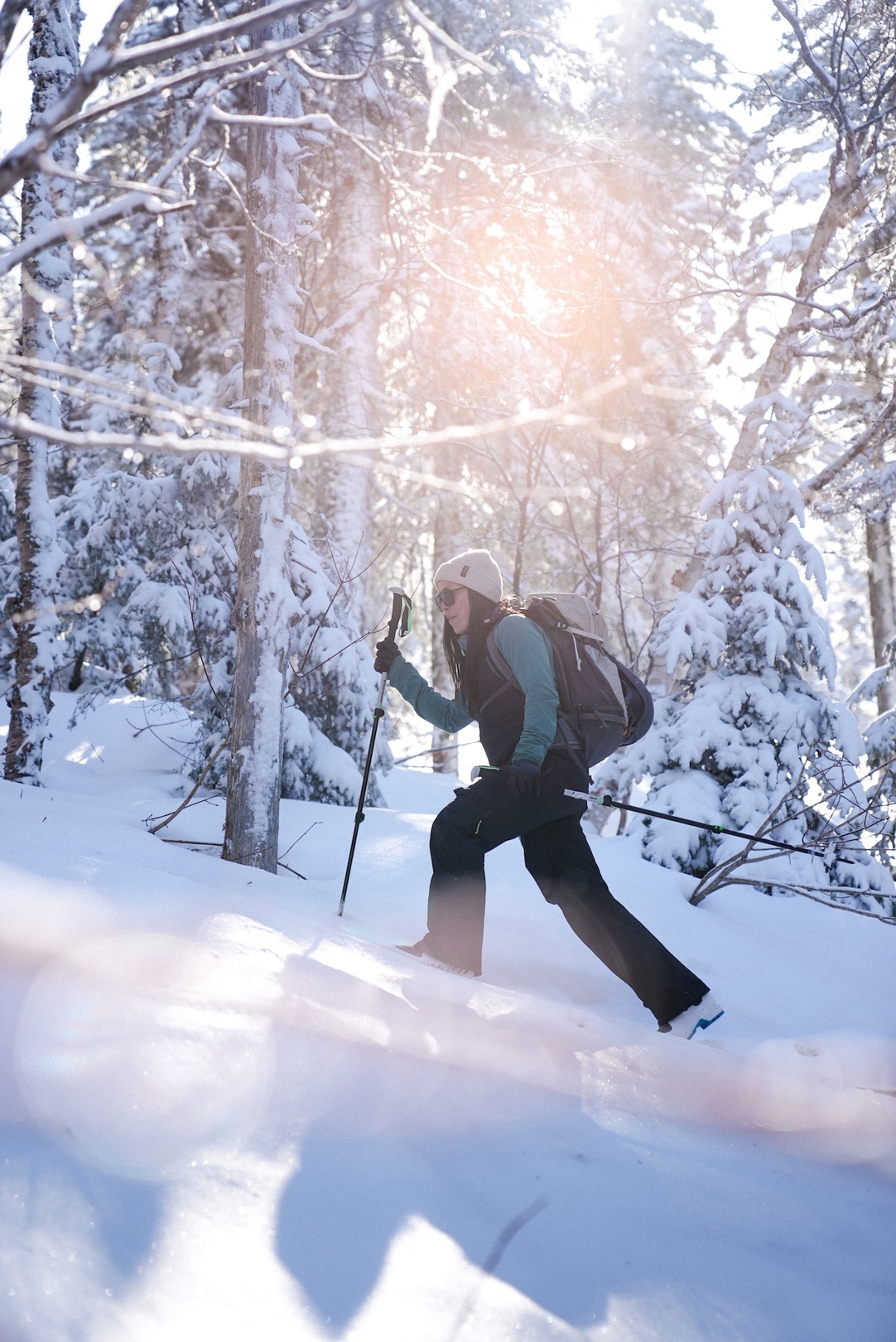 Christine Bérubé-Martin en ski hors-piste
