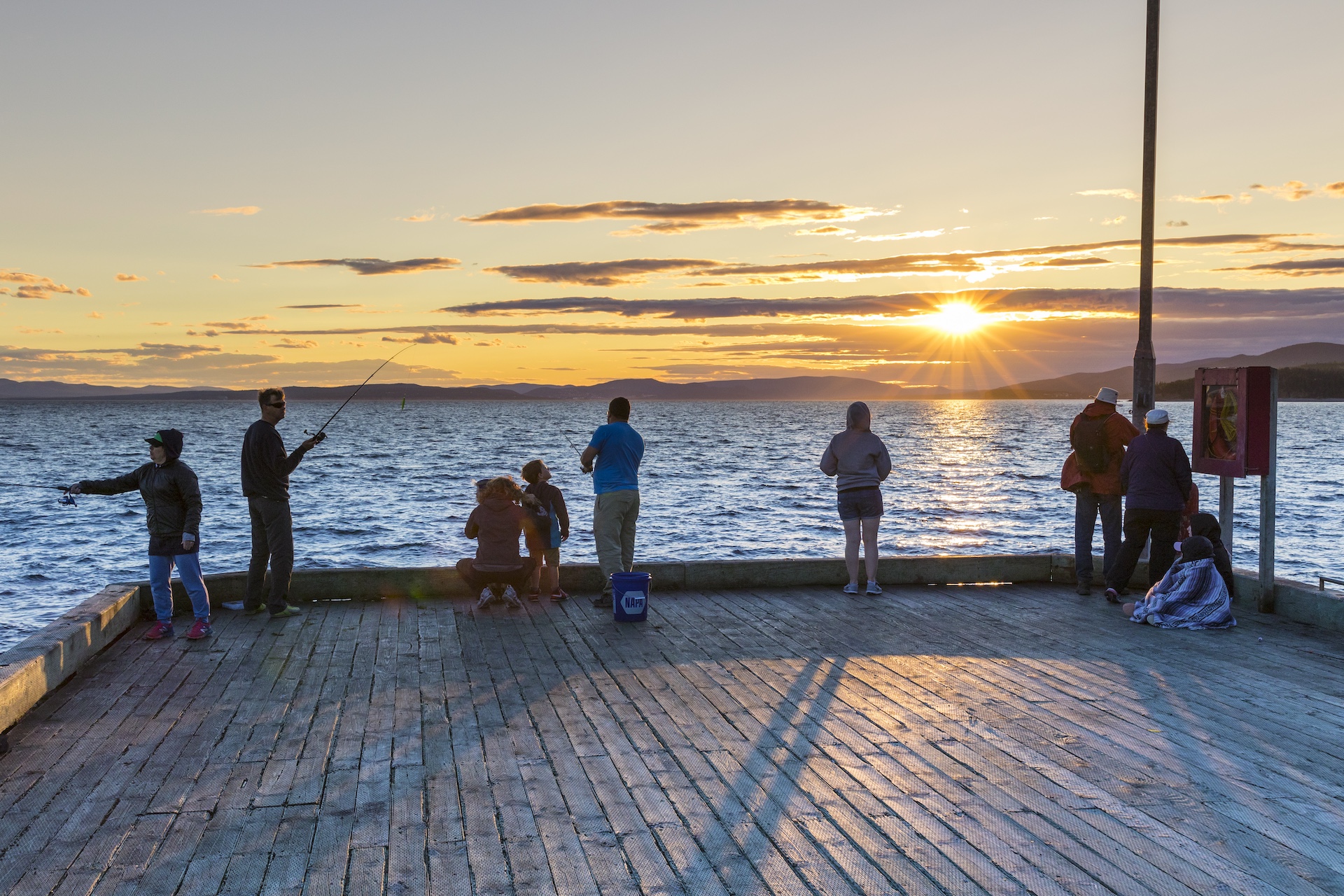 Pêche au quai de Grande-Grave, parc national Forillon