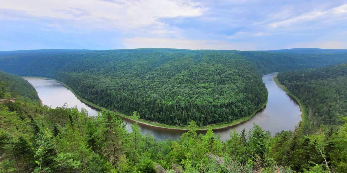 Vue sur la rivière Patapédia au Camping au Soleil d’Or