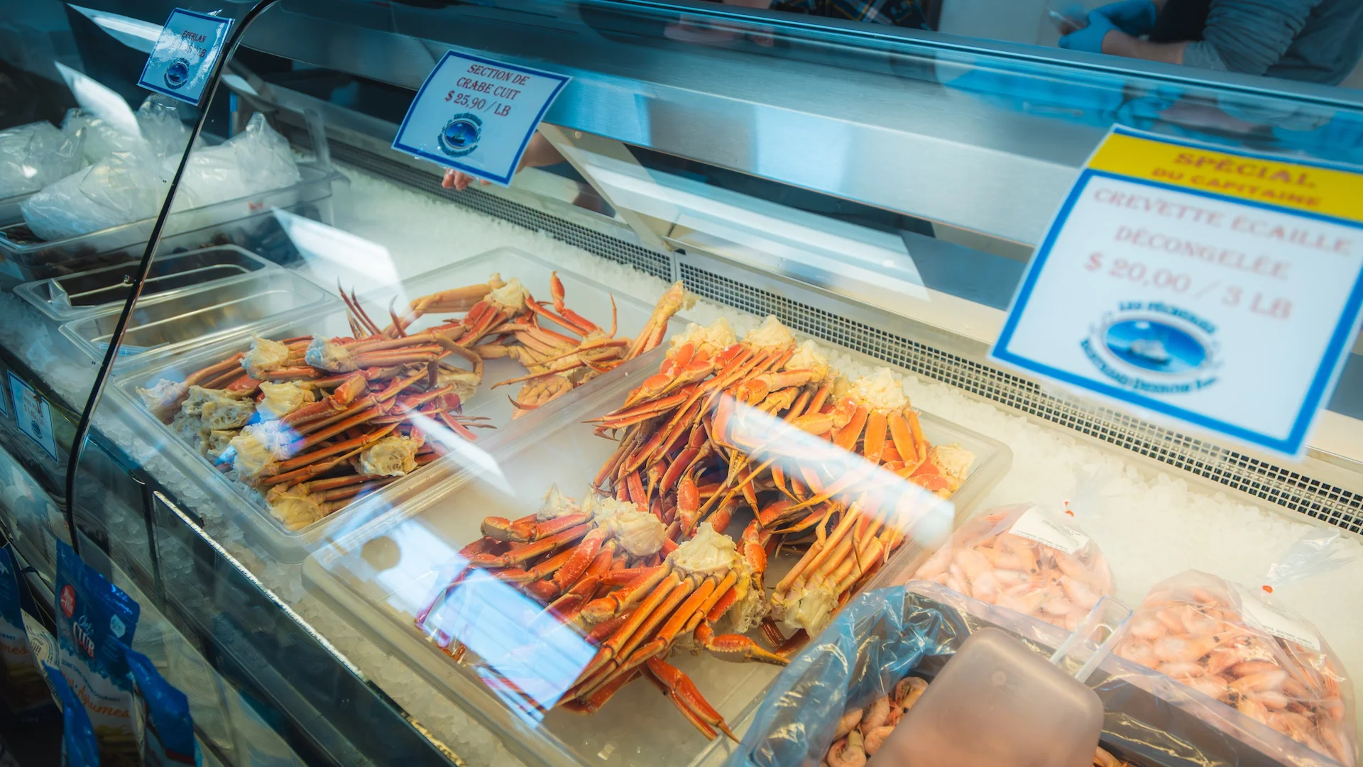Crabe en poissonnerie