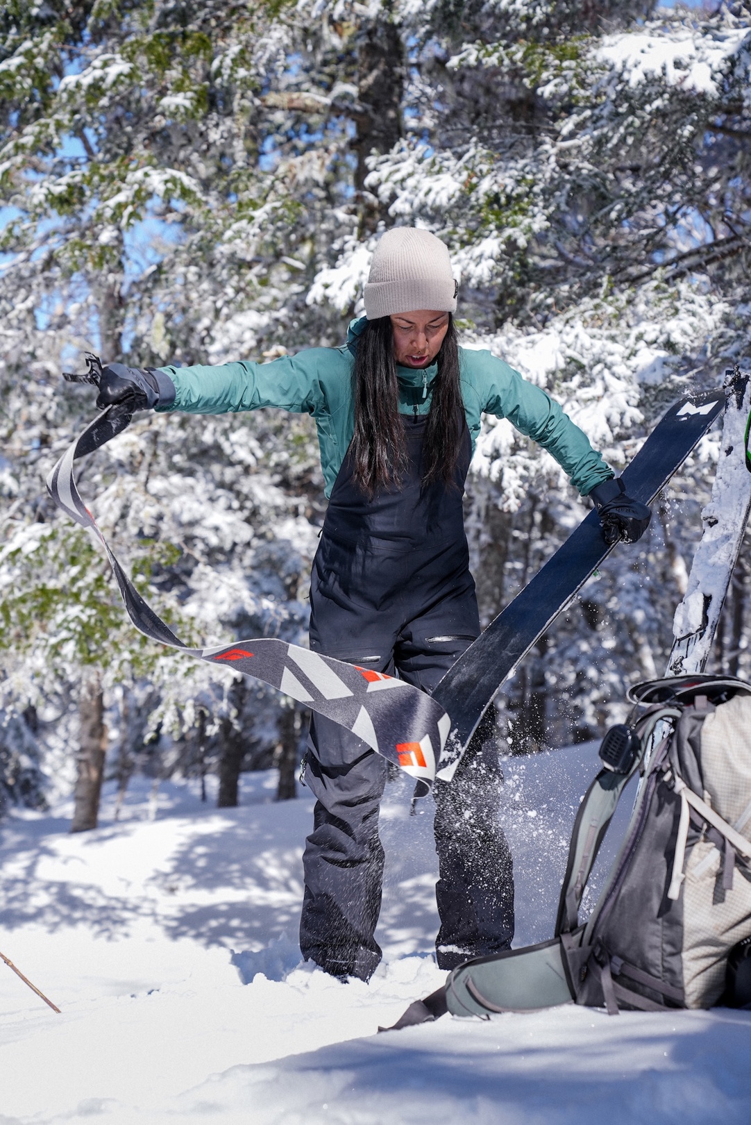 Christine Bérubé-Martin en ski hors-piste