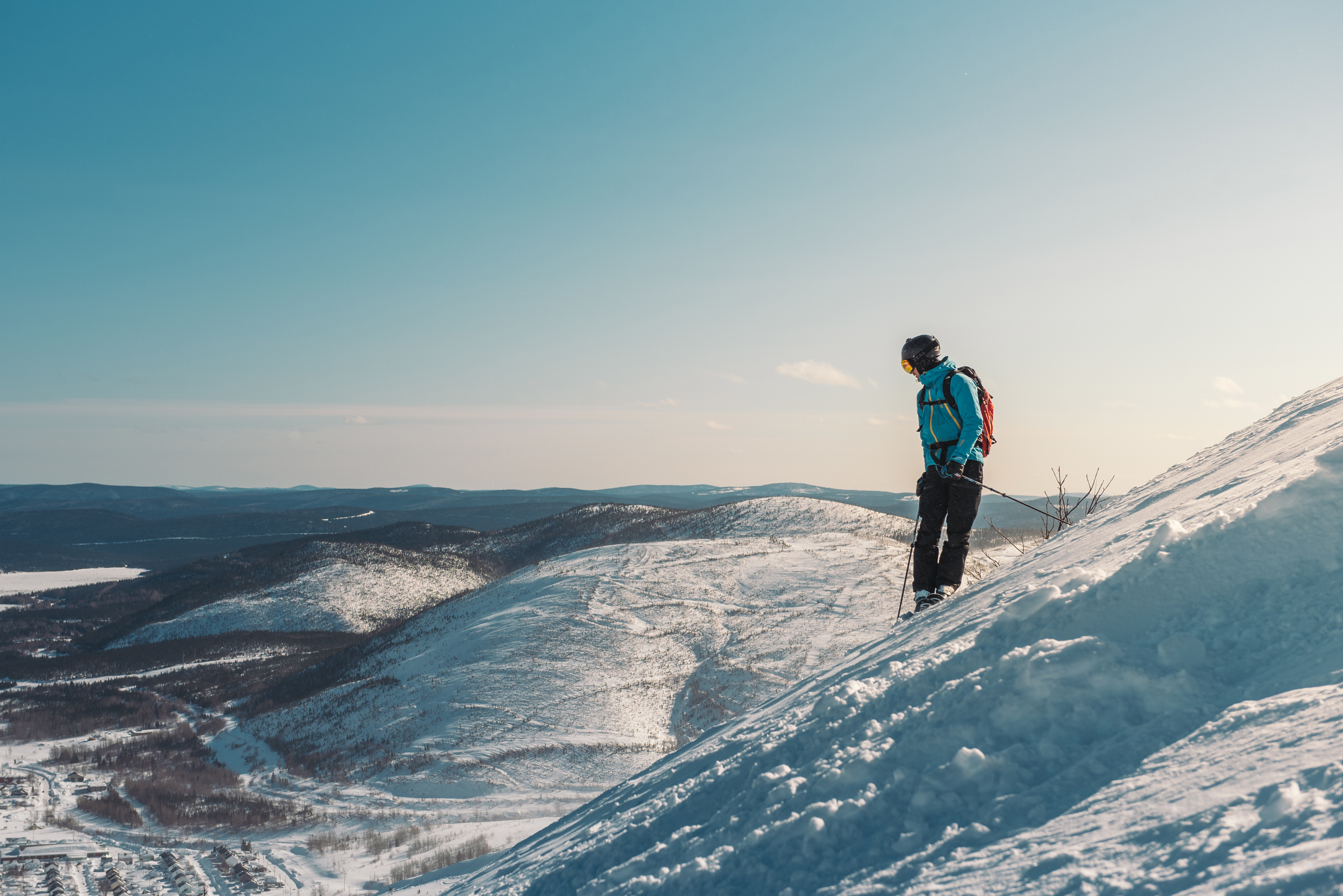 Ski hors-piste à Murdochville