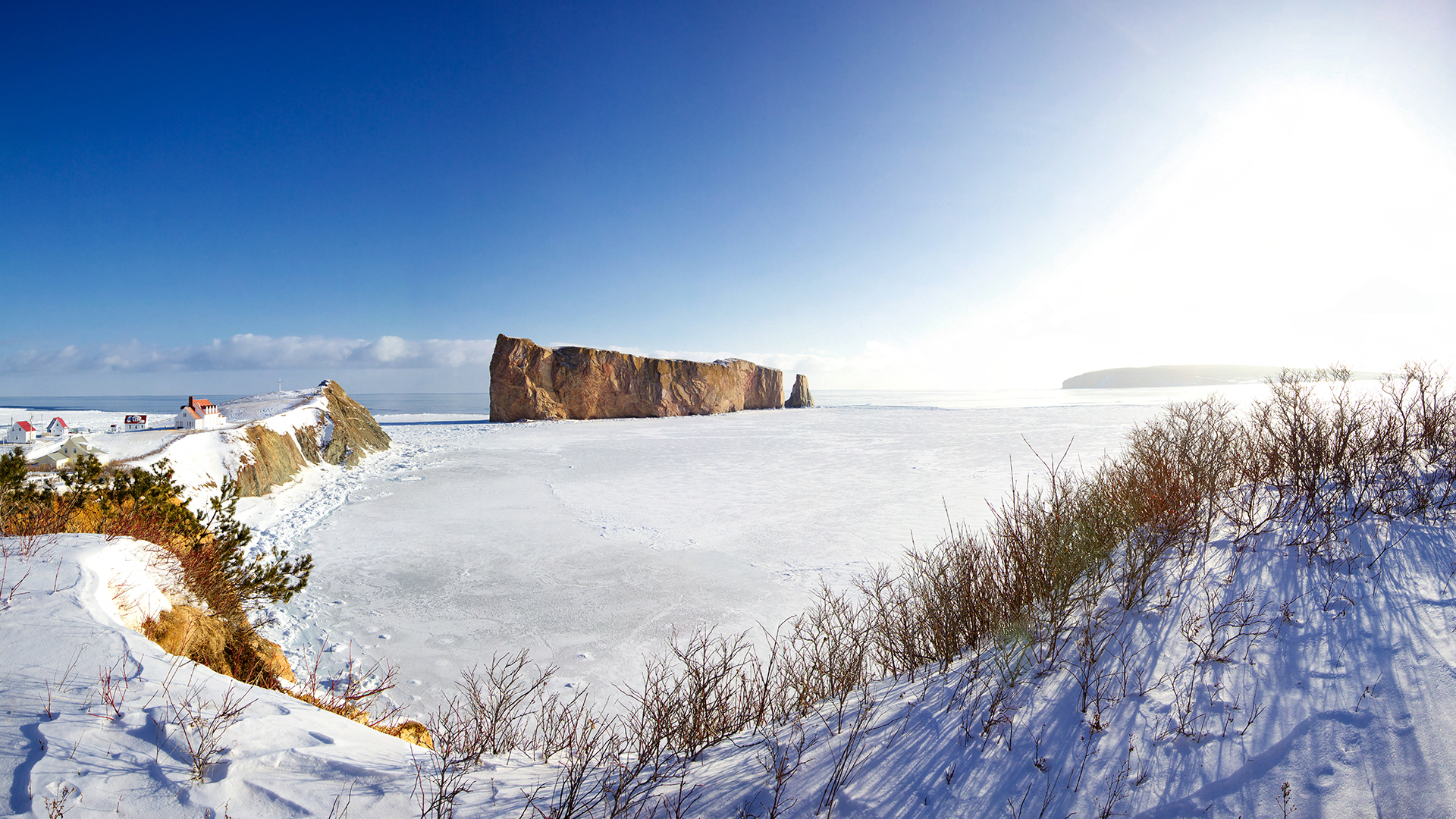 Percé en hiver