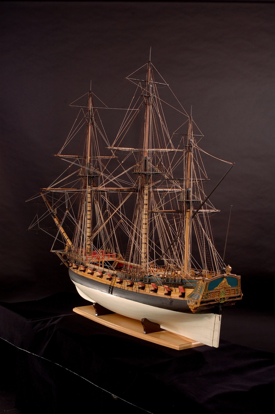 Maquette du Machault - Lieu historique national de la Bataille-de-la-Ristigouche