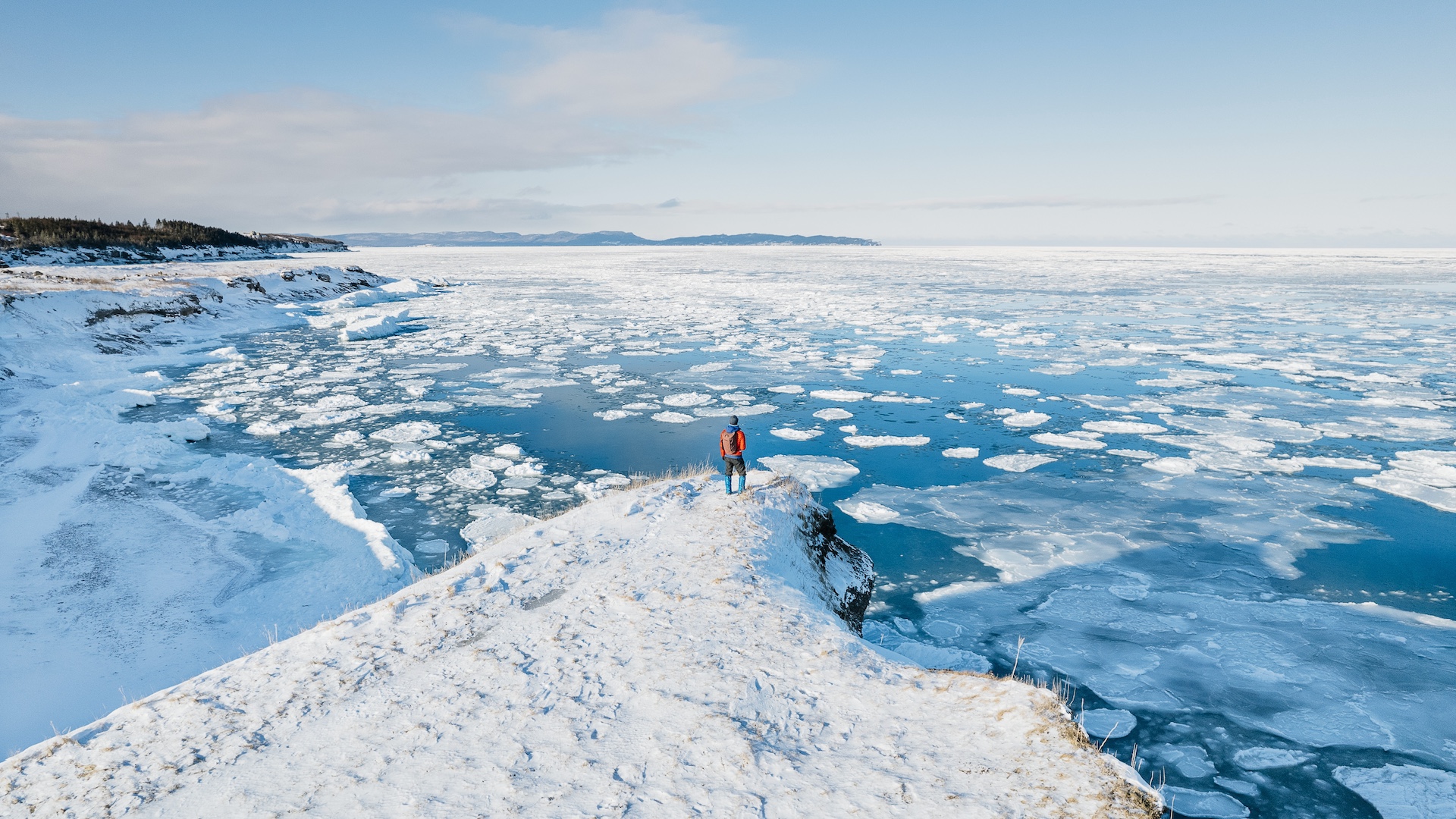 La Pointe-Saint-Pierre enneigée (Saint-Georges-de-Malbaie) 