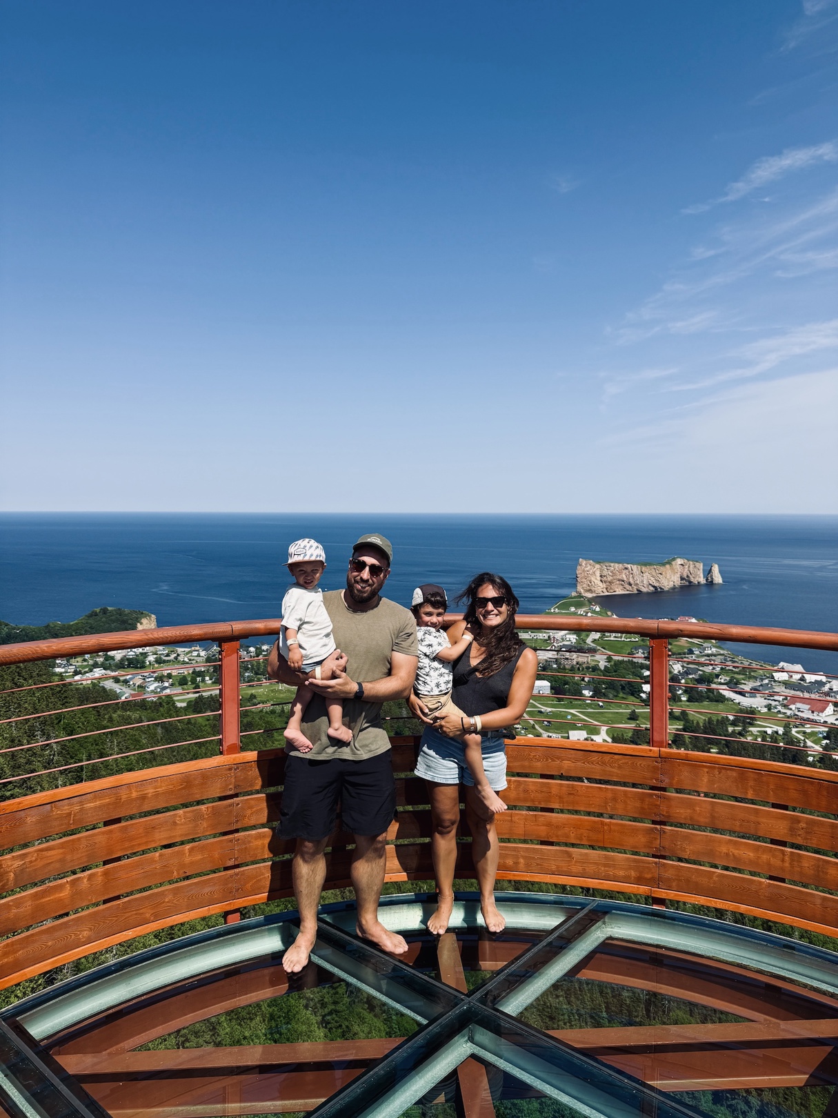 Plateforme vitrée suspendue du Géoparc mondial UNESCO de Percé