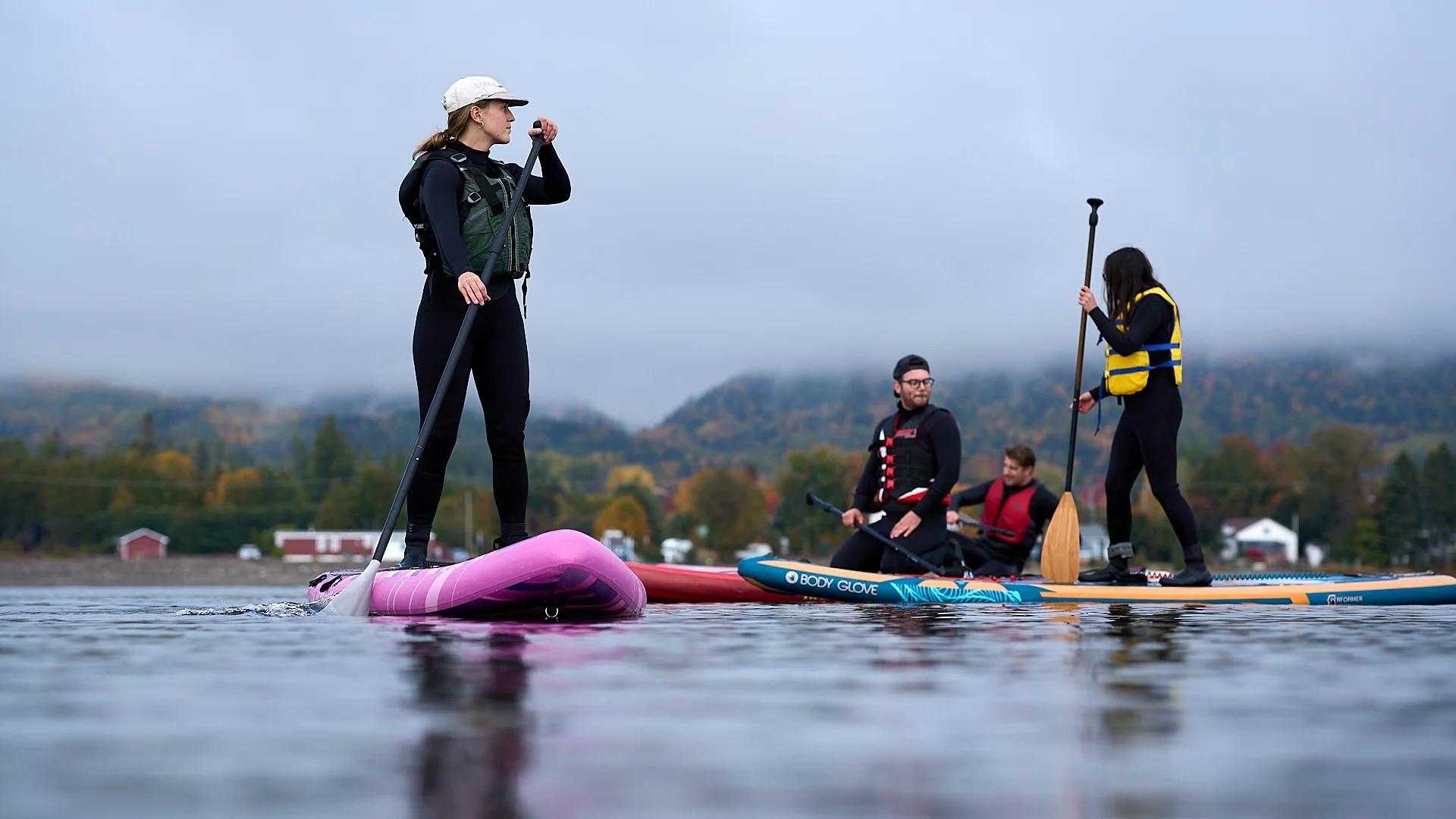 Planche à pagaie dans la Baie-des-Chaleurs