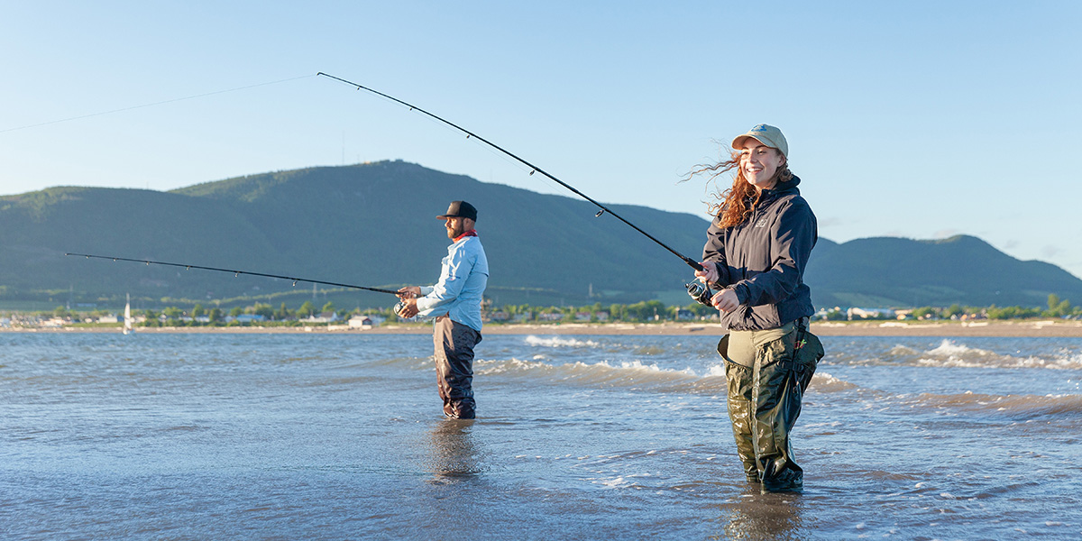 Pêche au bar rayé à Carleton-sur-Mer