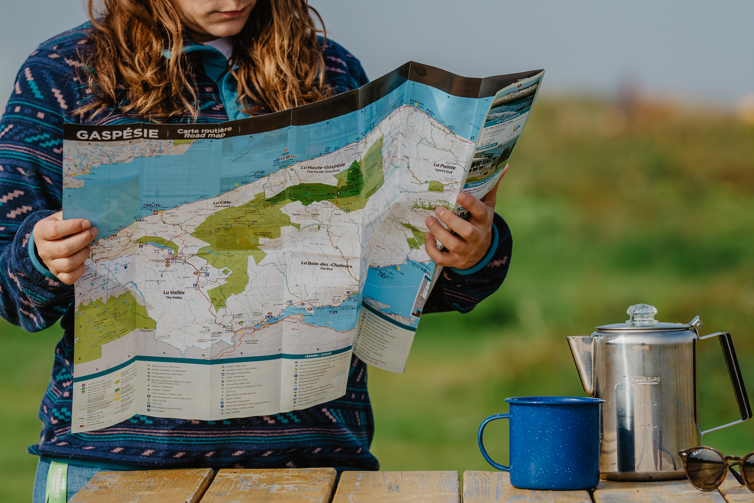 Carte de la Gaspésie