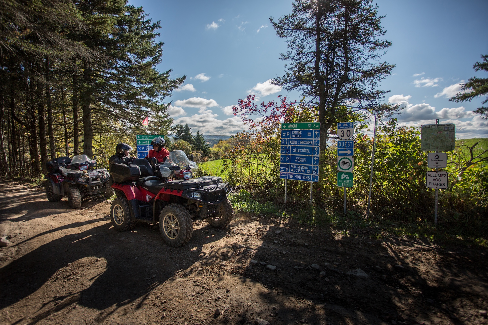 Quad dans La Matapédia