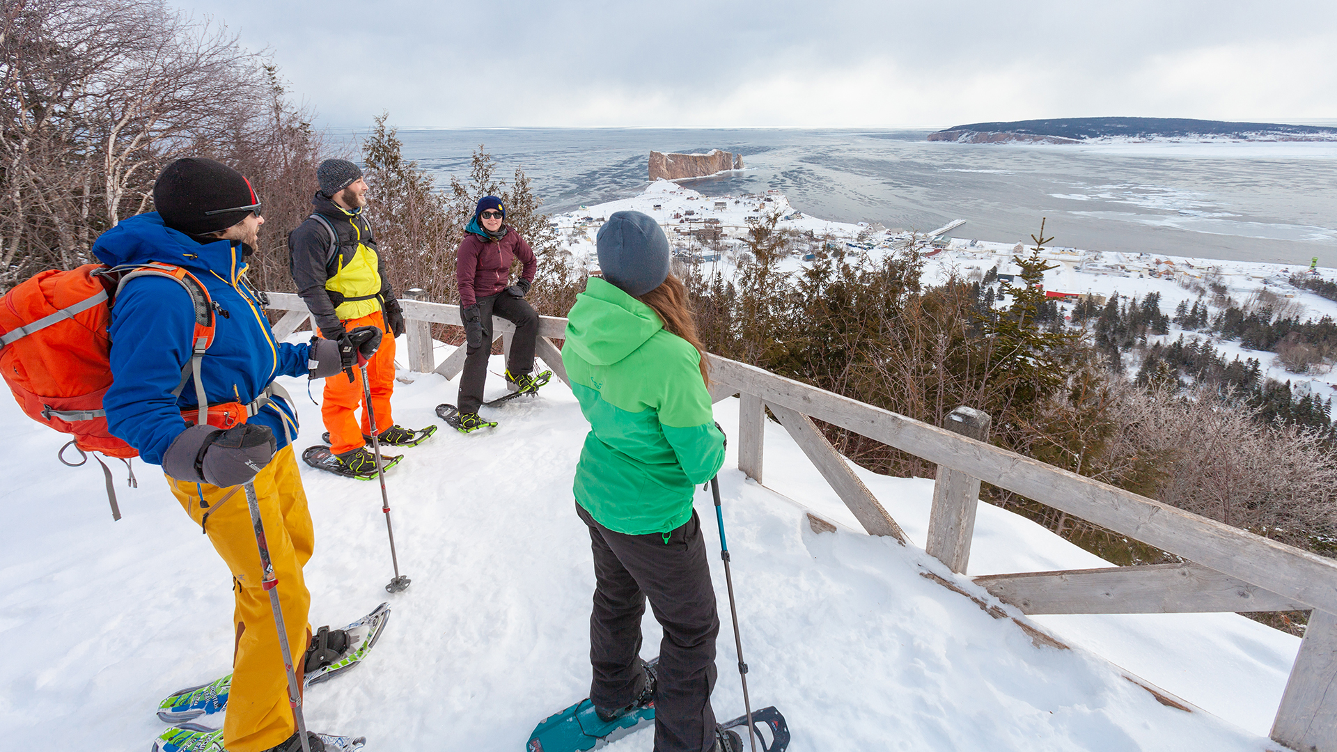 Raquette au Géoparc mondial UNESCO