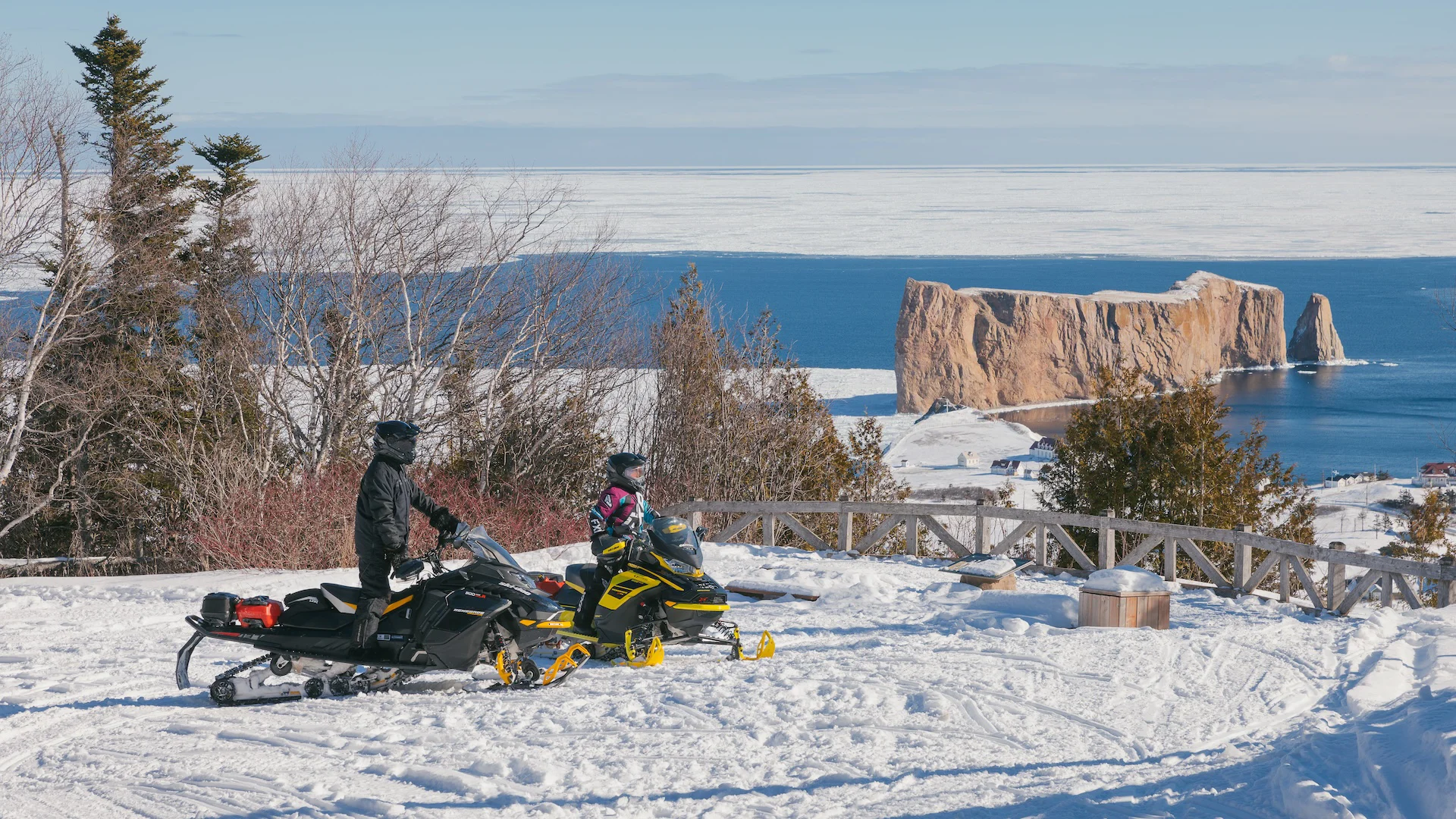 Motoneige à Percé