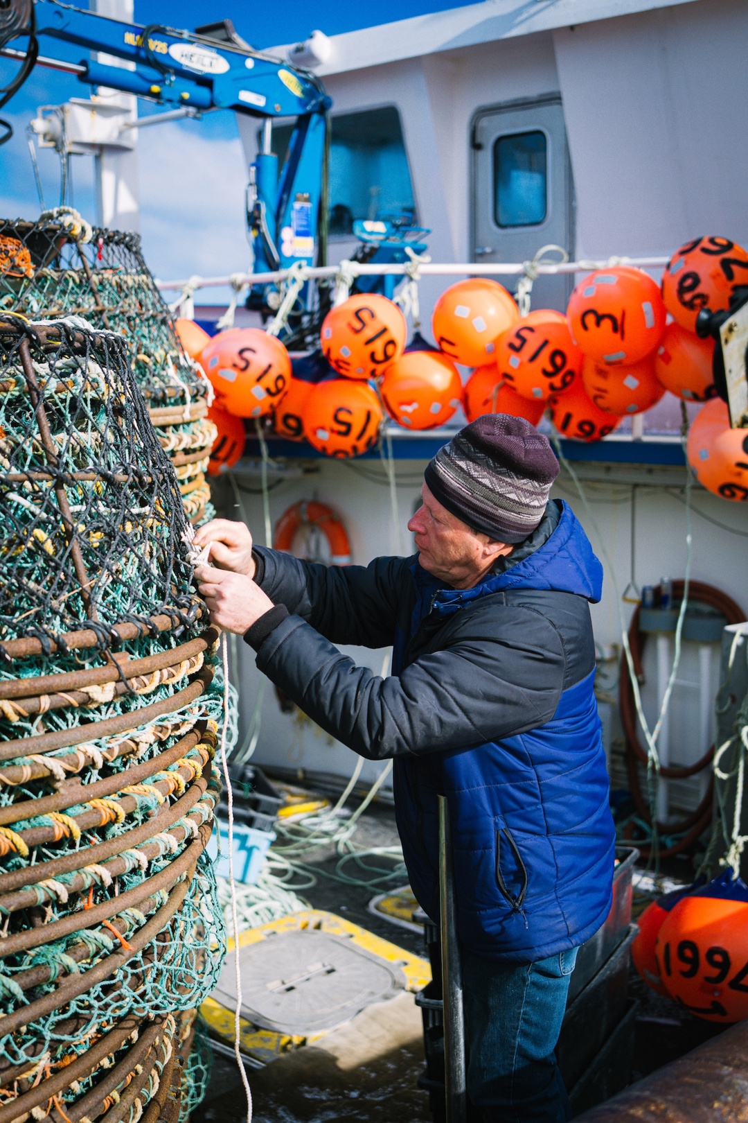 Bateau de pêche au crabe