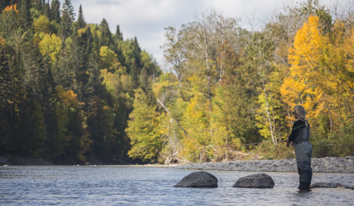 Pêche au saumon sur la rivière Matane